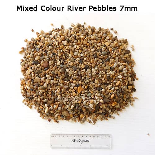 Mixed Colour River Pebbles 7 mm